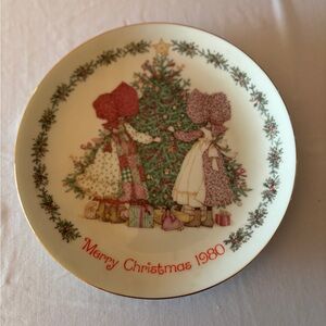 Vintage Christmas 1980 Holly Hobby Decorative Plate